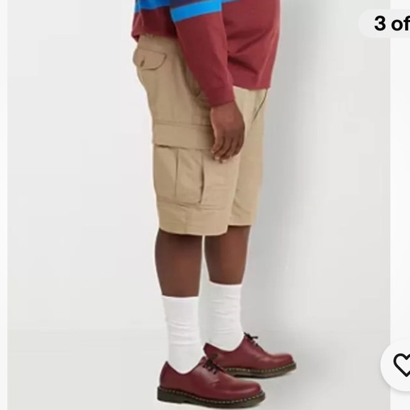 NWT-Levi’s-469 carrier cargo shorts-54-Tan-big and tall-sits below waist shorts. - Picture 2 of 16